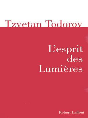 cover image of L'esprit des Lumières